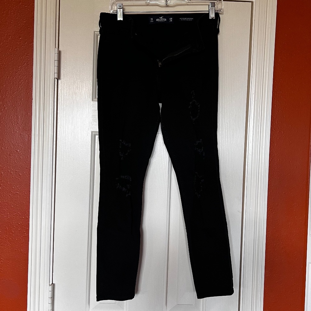Hollister Black Distressed Jeans